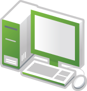 desktop green-3d