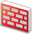 firewall red 3d